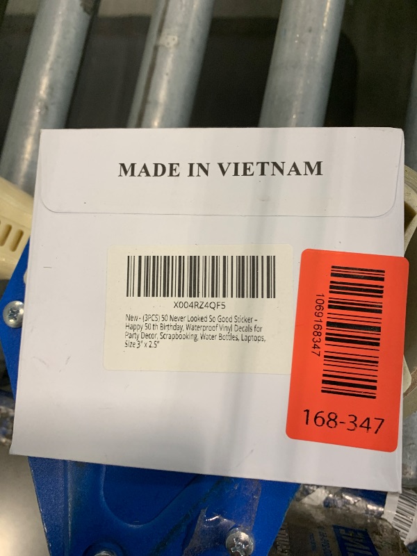 Photo 1 of (3PCS) 50 Never Looked So Good Sticker – Happy 50 th Birthday, Waterproof Vinyl Decals for Party Decor, Scrapbooking, Water Bottles, Laptops, Size 3" x 2.5"