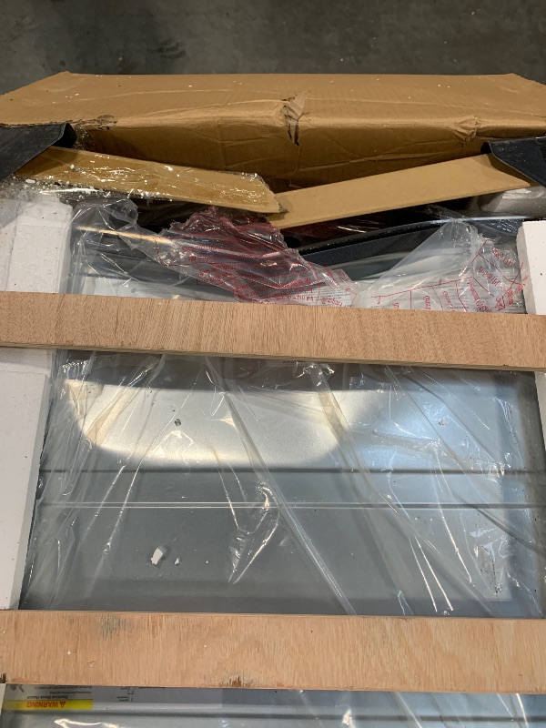 Photo 1 of *** DAMAGE=  MAJOR***
***MISSING PART***
***FUNCTIONAL= NO***


Thermomate 24" Gas Wall Oven, ETL Certified, 2.12 Cu.ft. Natural Gas With 5 Cooking Functions and Rotisserie, Built-in With Mechanical Knobs Control, Stainless Steel