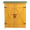 Photo 1 of ***SIMILAR***

Natural  D Solid Wood Outdoor Storage Shed, Tool Storage Cabinet w/ Detachable Shelves (7