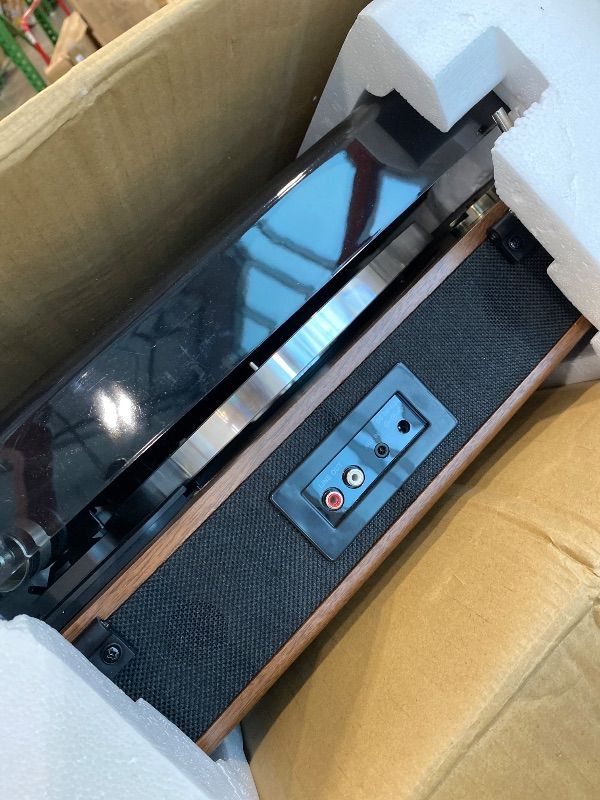 Photo 1 of **UNTESTED**
LP&No.1 High Fidelity All-in-One Record Player with Stereo Speakers, Turntables for Vinyl Records with USB Recording & Playback, Bluetooth Input and Output,Pitch Control, Auto Off
