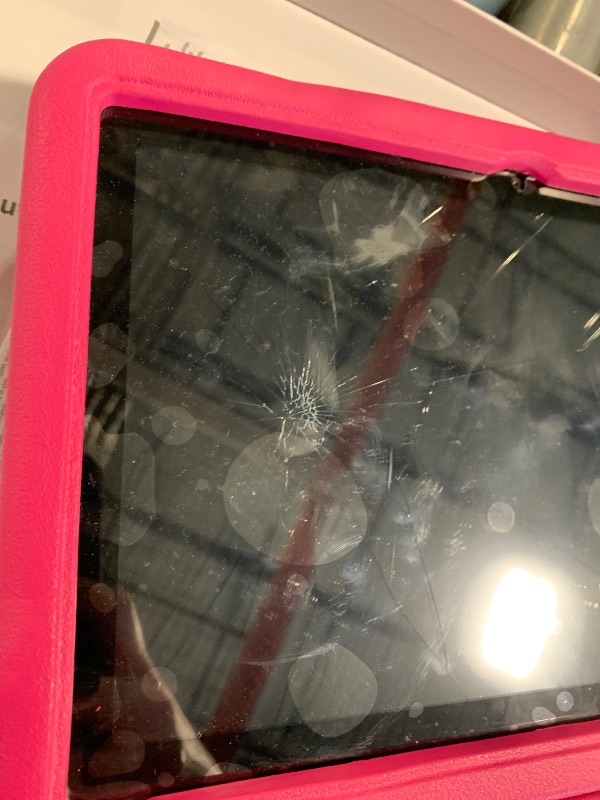 Photo 1 of **DAMAGED, SEE PICTURES** COLORROOM 2026 Upgraded Android 15 Tablet, 10inch Kids Tablet, Octa-core CPU, 10GB+64GB+1TB Expand Tablets for Kids with Kids Space, Parental Control, 6000mAh Big Battery,Touchscreen Tableta,Pink