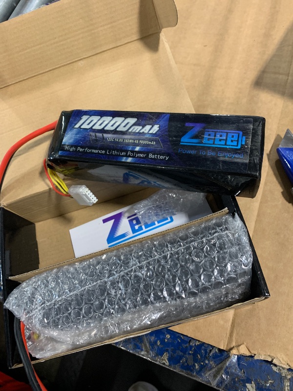 View 3 of *UNTESTED*
Zeee 4S Lipo Battery 10000mAh 14.8V 120C with EC5 Connector Soft Case RC Battery Compatible with Xmaxx RC Car Truck Tank Racing Hobby Models (2 Pack)