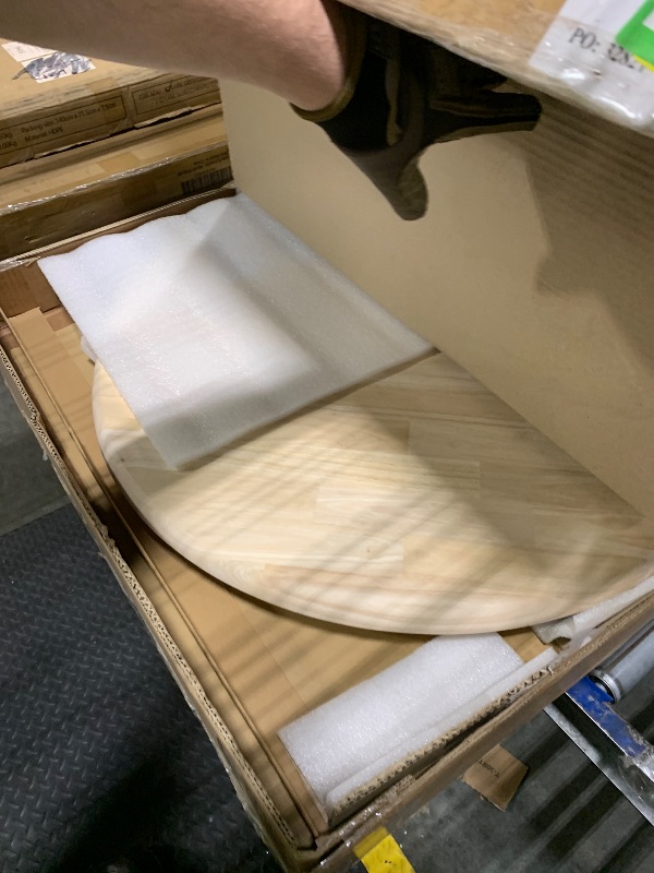 Photo 1 of *MISSING PARTS*
IC INTERNATIONAL CONCEPTS 30" Solid Wood Round Top Counter Height Pedestal Dining Table in Unfinished