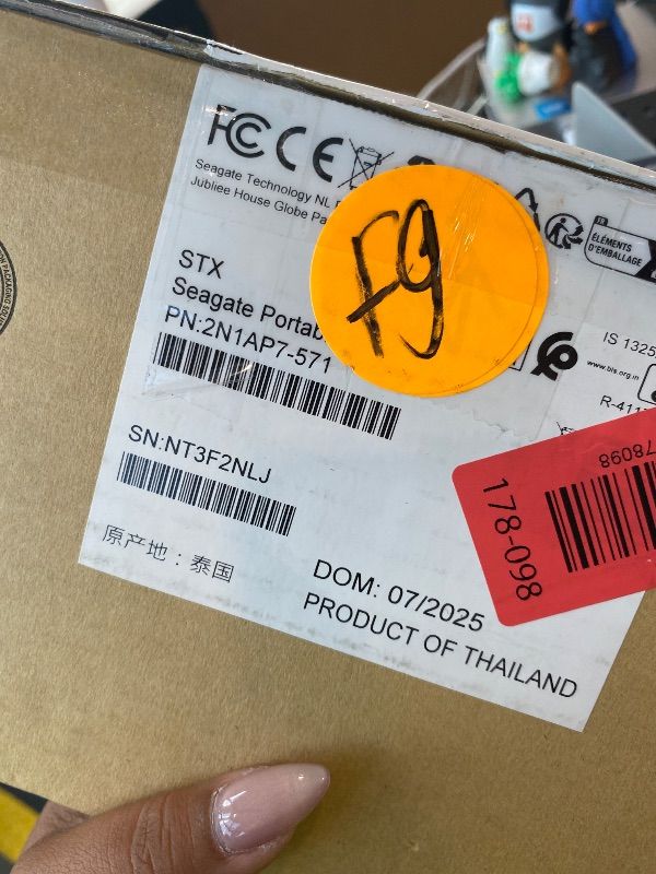 Photo 1 of *UNTESTED*
Seagate Portable 5TB External Hard Drive HDD – USB 3.0 for PC, Mac, PS4, & Xbox - 1-Year Rescue Service (STGX5000400), Black