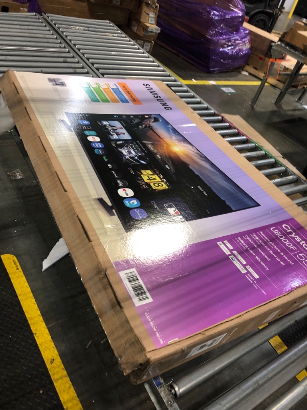 Photo 1 of ***Broken, Sole For Parts*** Samsung 55-Inch Class Crystal UHD U8000F 4K Smart TV (2025 Model) Endless Free Content, Crystal Processor 4K, MetalStream Design, Knox Security, Compatible with Alexa