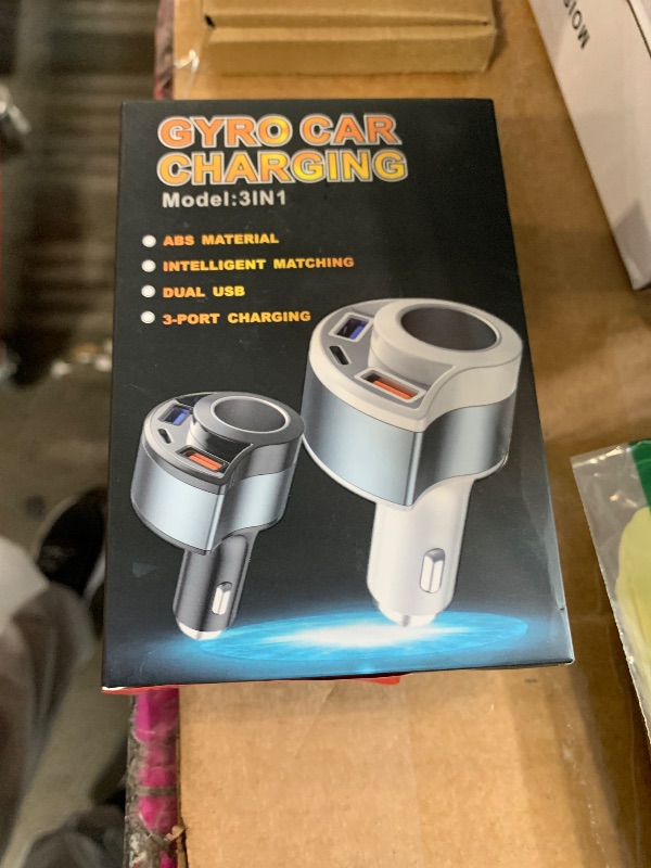 Photo 1 of [4IN1&QC3.0] Cigarette Lighter Splitter Adapter, Car USB Charger Adapter Multi Port, 12V-24V Car Adapter Compatible with iPhone 16 Pro Max/15/14/13/12/11/XS/XR/8/7,Samsung S10/20/21/Plus, Dash Cam etc