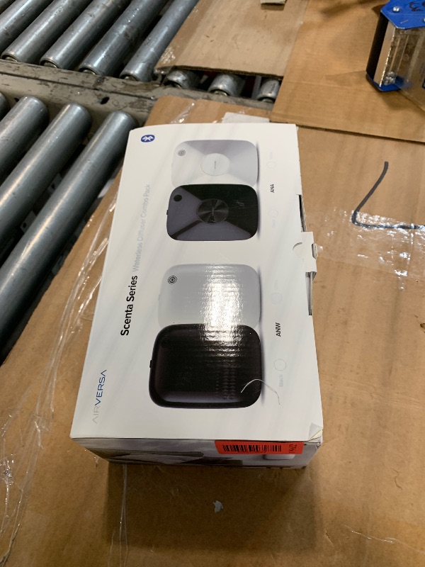 Photo 1 of **Incomplete product—it is missing the two fragrances.*Smart Waterless Essential Oil Diffuser (400 mL Capacity) Hotel Scent Starter Kit with 200mL Fragrance Oil, Up to 2000 sq ft App Control Scent Air Machine with 12V1A Power Adapter, ANW Kit White