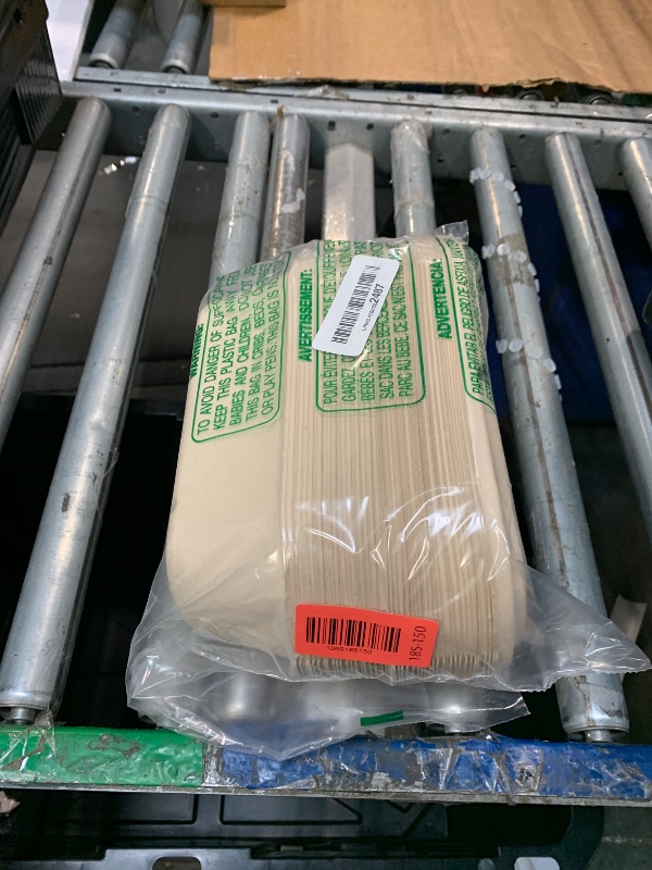 Photo 1 of [100% Eco-Friendly] 34 oz Disposable Food Containers with Lids – Sugarcane Pulp Take Out Containers, Biodegradable Lunch Box, Compostable and Microwave Safe To-Go Boxes for Meal Prep – Pack of 50