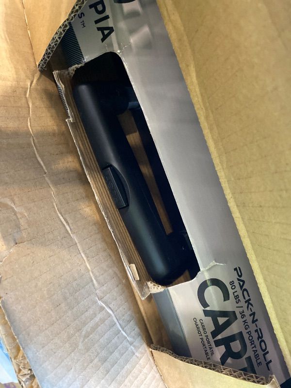 Photo 1 of *See Clerk Notes*
MaxWorks 50830 Collapsible Black Rolling Folding Dolly Cart for Teachers - Multi-Functional Teacher Dolly with Extra Storage, Durable Wheels, and Easy-to-Fold Design for Classroom, Office, Shopping