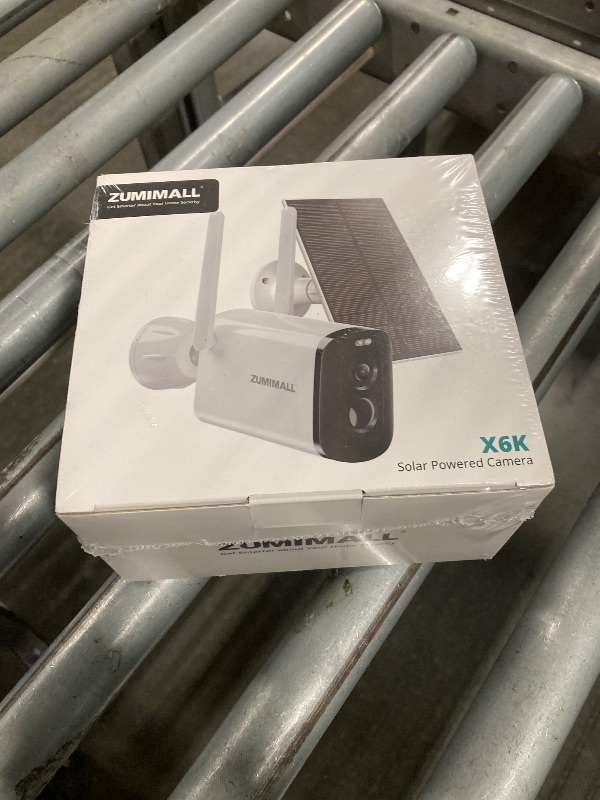 Photo 1 of ***FACTORY SEALED*** ZUMIMALL Solar Security Cameras Wireless Outdoor, 2K Camera for Home Security, Front Door, Yard & Garage, No Wiring, Color Night Vision, 2.4GHz WiFi, 2-Way Talk, Spotlight & Siren, IP66/Alexa/Cloud