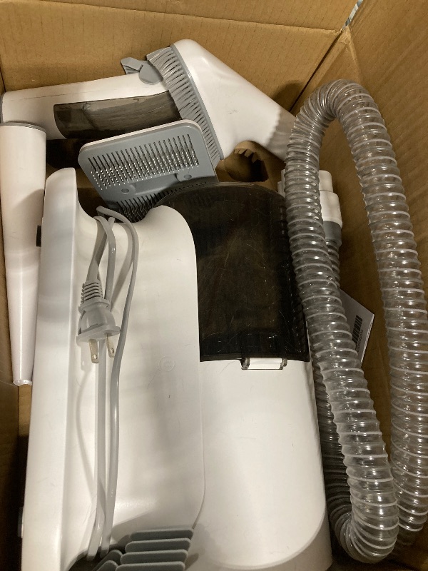 Photo 1 of ***USED / DIRTY*** AIRROBO Dog Grooming Vacuum Kit,12000Pa Strong Pet Vacuum for Shedding,Grooming Hai,Quiet,PG100,2L Large Capacity