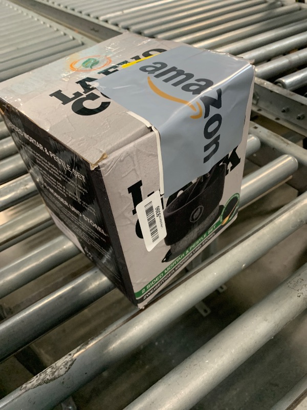 Photo 1 of **MISSING PART**
Laevo Mortar and Pestle Large Set - Black Granite Stone Spice Grinder, 2.1 Cup Capacity, 5.5 Inches - Reversible Molcajete Mexicano - Guacamole, Spices - Large Mortar and Pestles Set