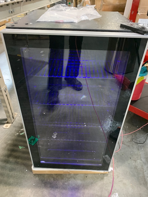 Photo 1 of ***DOES NOT COOL, SELLING FOR PARTS, FINAL SALE***Electactic Mini Fridge 130 Can Beverage Refrigerator Cooler, 3.2 Cu.Ft Drink Fridge for Soda Wine Beer, Adjustable Temperature Control for Home Office, Black***DOES NOT COOL, SELLING FOR PARTS, FINAL SALE*