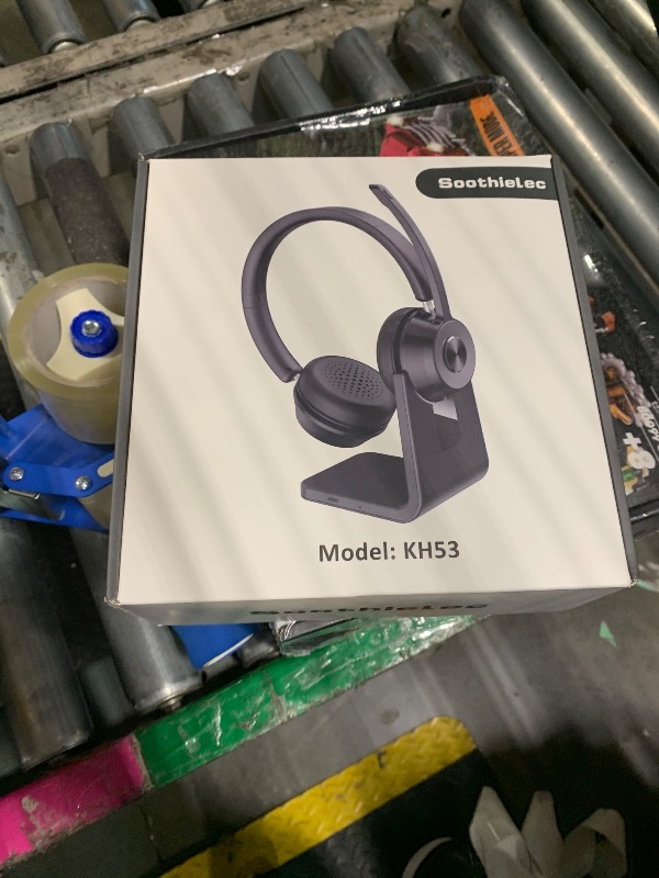 Photo 1 of (Upgraded Version) Wireless Headset, Bluetooth Headset with Noise Cancelling Microphone, Best Headphones with Mic Mute & USB Dongle for PC/Computer/Laptop/Cell Phones/Remote Work/Call Center