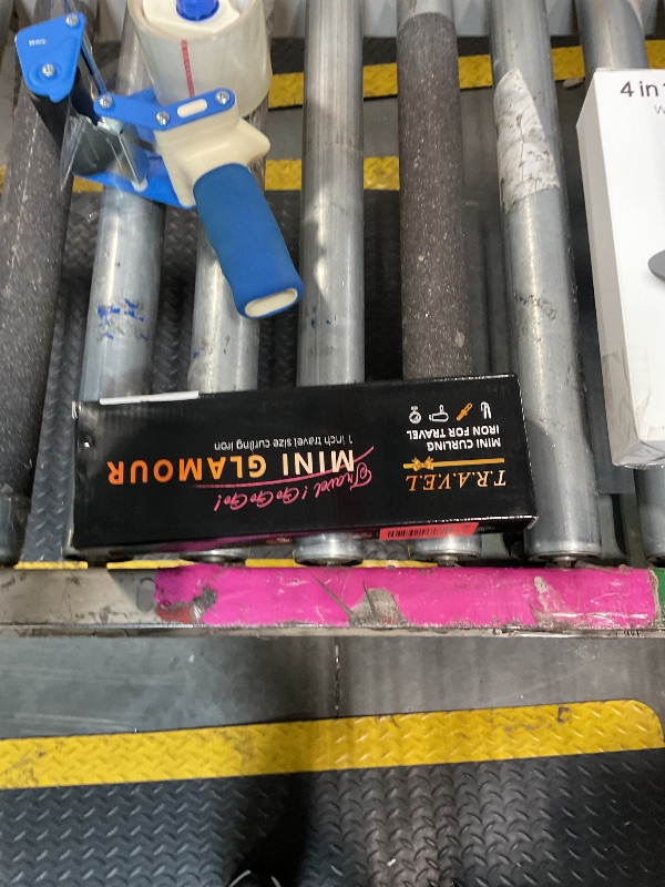 Photo 1 of 1 Inch Mini Travel Curling Iron, 100-240V Travel Dual Voltage Curling Iron for Short Hair with 5 Heat Settings, Small Curling Wand with Temperature Memories and Lock, Rose Gold