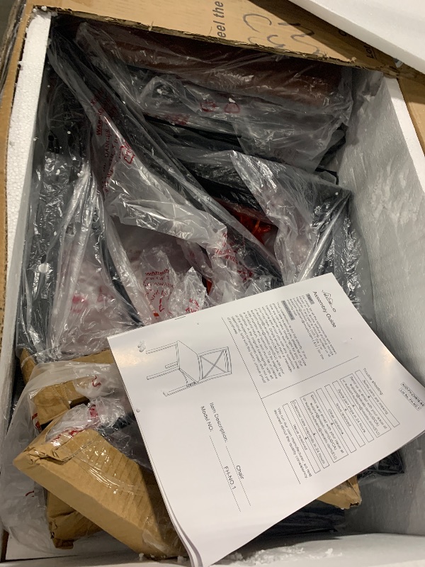 Photo 1 of **ONLY CHAIRS**VECELO 5 Piece Dining Table Set for 4, Wood Grain Dinette with Chairs for Kitchen, Breakfast Nook, Small Space, Brown