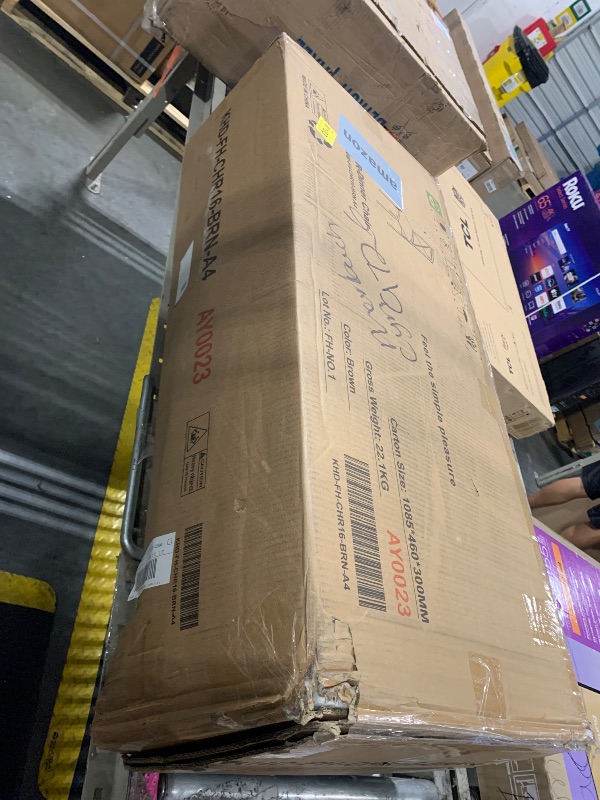 Photo 1 of **ONLY CHAIRS**VECELO 5 Piece Dining Table Set for 4, Wood Grain Dinette with Chairs for Kitchen, Breakfast Nook, Small Space, Brown