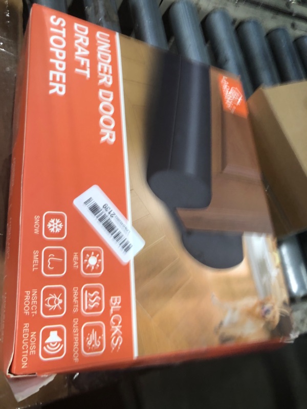 Photo 1 of (2 Pack) Under Door Draft Stopper, Under Door Blocker Size of Adjustable Size from 30" to 36", Easy Install,Gap Filler, Reduces Air Draft, Noise & Sound, Door Seal for Improved Insulation