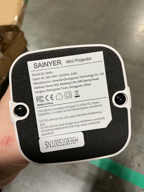 Photo 1 of ****MISSING CONTROLLER***** Mini Projector, Portable Projector 4K & Full HD 1080P Support, 270° Rotation Outdoor Projector, Movie Projector Compatible with Smartphone, TV Stick, Laptop, PS4, HDMI, USB (No WiFi or Bluetooth)