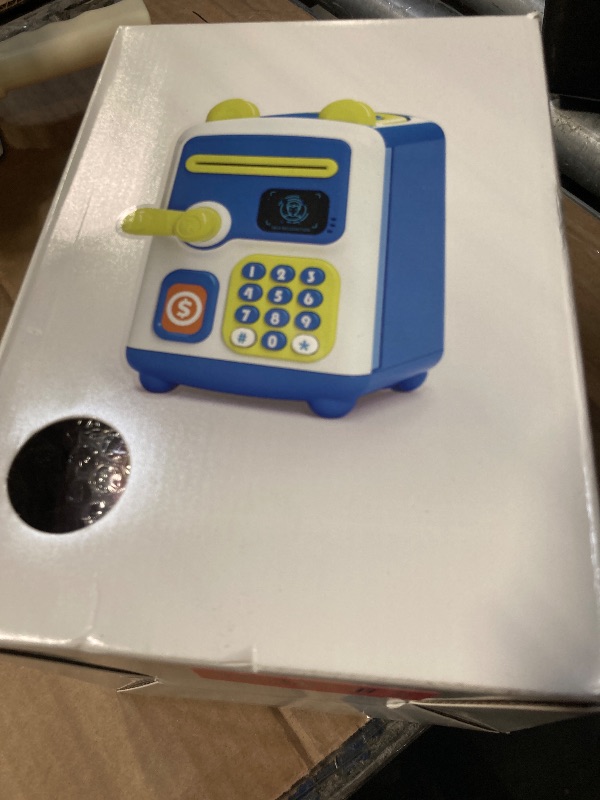 Photo 1 of ?Upgraded? Piggy Bank, Face ID Password Unlocking Electronic Kids Bank ATM Security Unlocking Cash Coin Bank Toys Gifts for Kids, Coin Bank for 3 4 5 6 7 8 9 10 11 12 Year Old Girls Boys