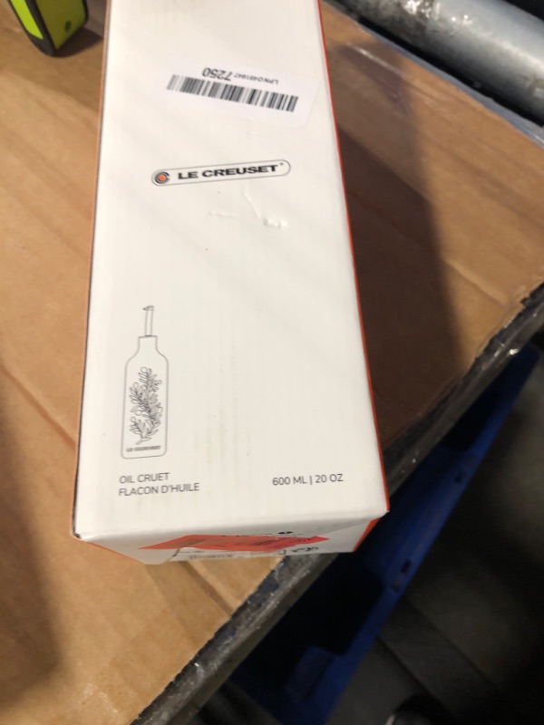 Photo 1 of **MISSING TOP**
Le Creuset Stoneware Olive Branch Collection Oil Cruet, 20 oz., Artichaut