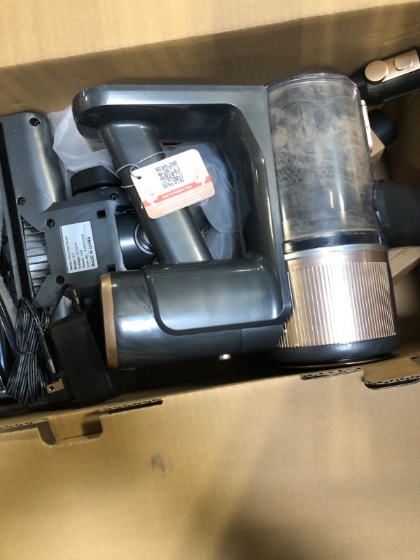 Photo 1 of *** UNCLEAN ***Hivroo N17 Cordless Vacuum Cleaner, Upgraded Lightweight Stick Vacuum for Home, 45mins Runtime, Powerful Suction, Self-Standing, Anti-tangle, Rechargeable Vacuum for Hard Floor Carpets Pet Hair (Gold)? 