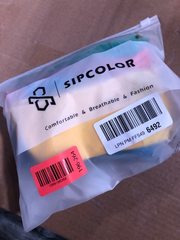 Photo 1 of ***MISSING RED PAIR*** Kids Thin Crew Socks Viscose Bamboo Colorful Breathable Socks for Boy Girl Funny Solid Dress School Uniform 6 Pairs (US, Alpha, Large, Regular, Mix color2)