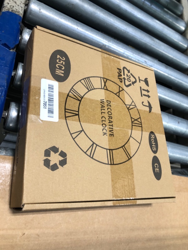 Photo 1 of **SMALL**LEIKE Arabic Numeral Wall Clock 10IN Battery Operated Black, Silent Non Ticking, Wall Clocks for Living Room Decor, Small Classic for School, Office, Home, Kitchen, Bedroom