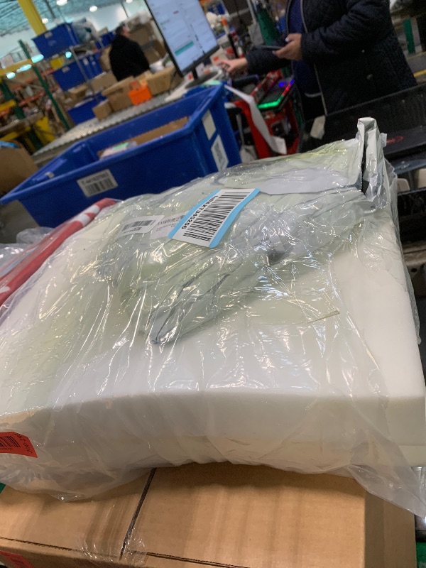 Photo 1 of **WHITE**Outdoor Waterproof Bench Cushions 32x16x2 inches, Comfortable Cushion For Patio Porch Swing Garden Furniture Bench, High-Density Seat Cushion With Anti-Slip Bottom, Indoor Sofa Bay Window (Grey)