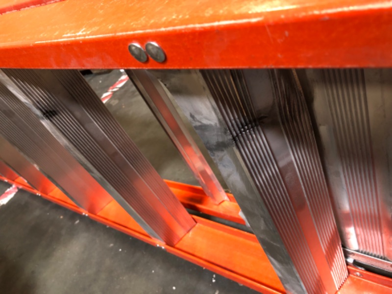 Photo 1 of **DAMAGE**Louisville Ladder 10-Foot Fiberglass Pro Platform Ladder with Extended Rail, 300-Pound Capacity, Type IA, FXP1710