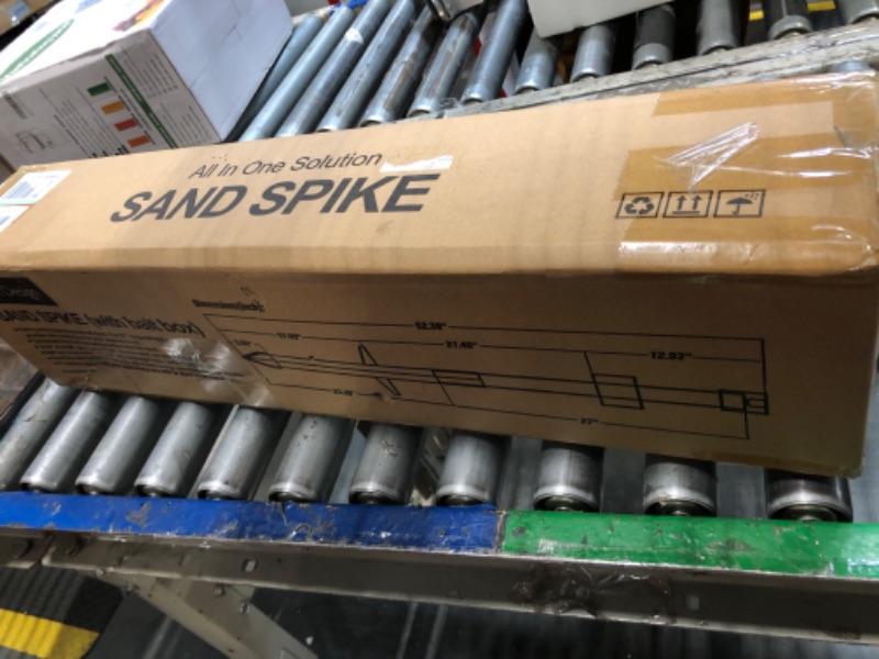 Photo 1 of [2024 Upgraded] Exact Design Sand Spike with Bait Box,Protective Cap, Anodized Aluminum, Etched Measurements + Sand Flea Rake Holder (All in one Solution)