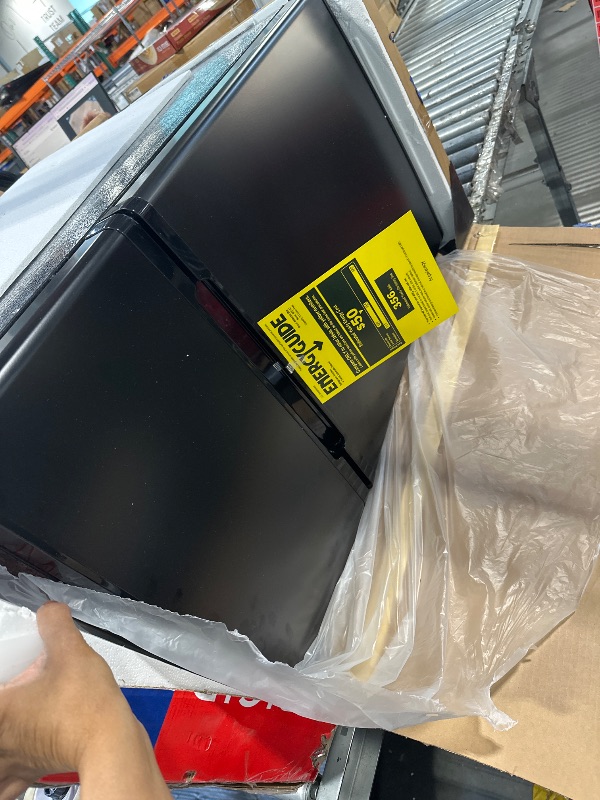 Photo 1 of ** FINAL SALE SOLD AS IS VENTA FINAL VENDIDO TAL CUAL, SIN DEVOLUCIONES**

Antarctic Star Mini Compact Refrigerator, 3.2 Cu.Ft. Separate Freezer Double 2-Door Adjustable Removable Shelves for Apartment/Dorm/Office,BLACK