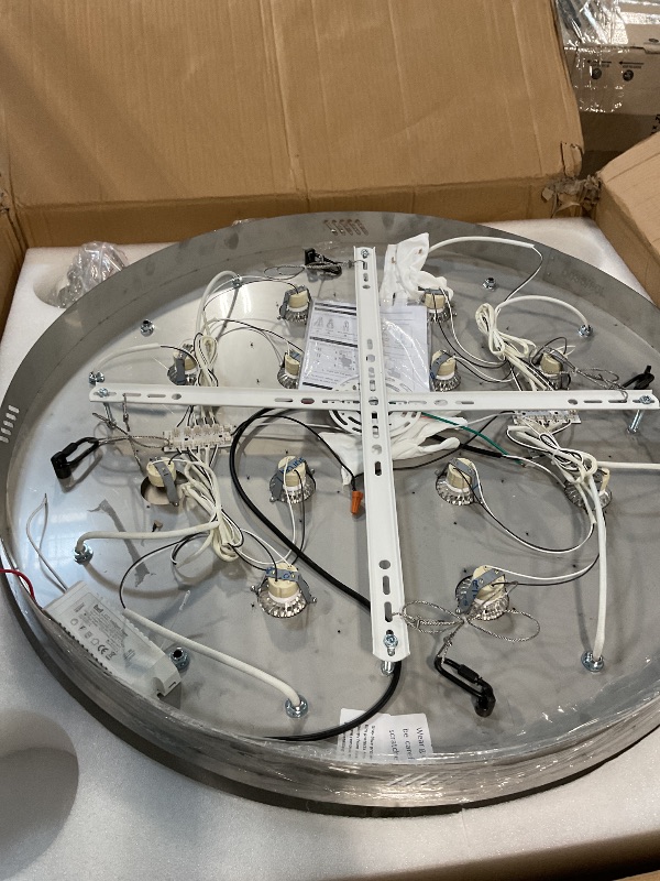 Photo 1 of *USED*
W32inches Modern Crystal Chandeliers for Living Room LED Crystal Ceiling Light Fixtures Flush Mount Chandelier Ceiling Chandelier for Bedroom Foyer Hallway Dining Room