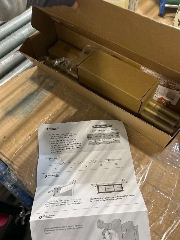 Photo 1 of ****SIMILAR ITEM***
Wolistsa Gold Double Curtain Rods for Windows 72 to 144 Inch, 1 Inch Adjustable Decorative Crystal Long Dual Curtain Rod, Heavy Duty Vintage Double Drapery Pole with Gold Foil Finials for Living Room