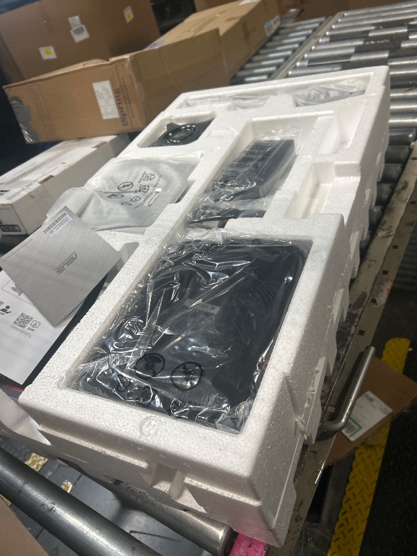 Photo 1 of ***MISSING 3 prong power cord for power adapter*** ASUS ROG Strix 32” 4K OLED Gaming Monitor (XG32UCWG) - TrueBlack Glossy OLED, Dual Mode (4K@165Hz, FHD@330Hz), 0.03ms, G-SYNC Compatible, Neo Proximity Sensor, USB-C, HDMI 2.1, 3 yr Warranty***MISSING 3 p