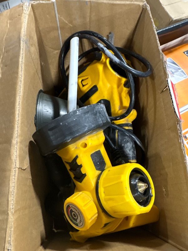 Photo 1 of **VERY USED**
Paint Sprayer, Cosyjazz 1200W HVLP Spray Paint Gun with 5 Nozzles & 3 Spray Patterns, Adjustable Flow Control, 1400ml Container & Cleaning Tools, for House Painting, Fences, Cabinets, Walls etc.