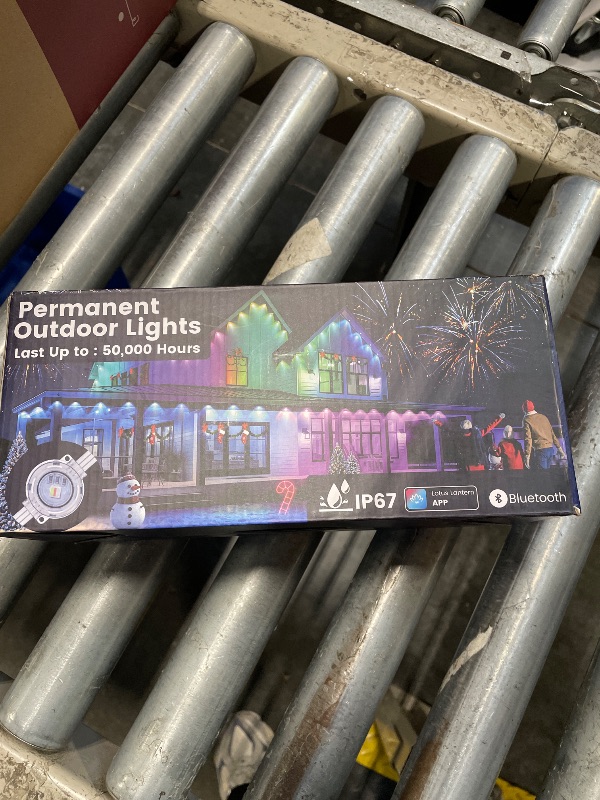 Photo 1 of ******MISSING CONTROL***** aiicrgb RGB Permanent Outdoor Lights, 200FT LED Eaves Lights with Smart App Remote Control, IP67 Waterproof, Music Sync, Timing Function for Christmas, Party, All Holiday Decorations
