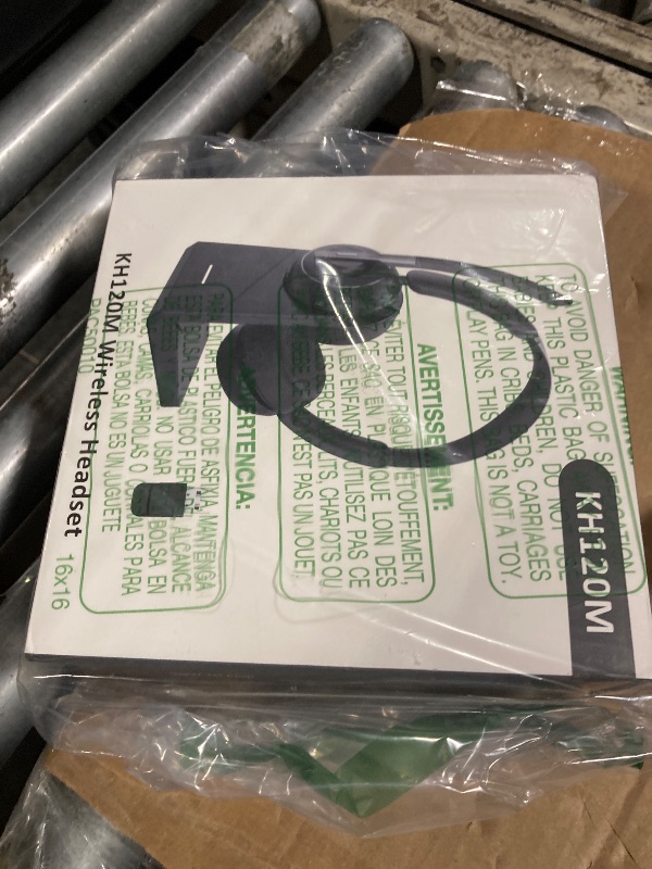 Photo 1 of (2025 Upgraded) Wireless Headset with Mic for Work, Bluetooth Headset with Noise Canceling Microphone with Dongle, Charging Base & Mic Mute, Wireless Headphones for Work from Home/PC/Computer