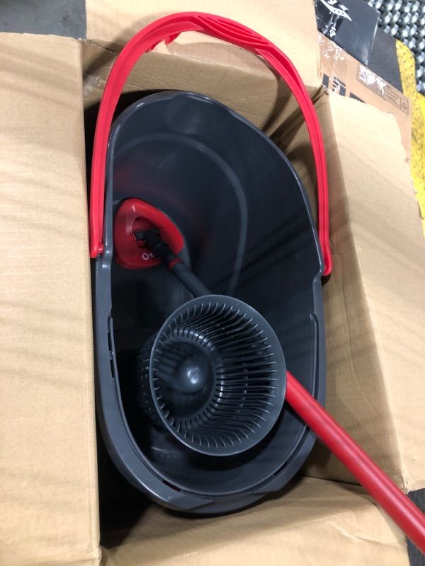 Photo 1 of **SIMILAR ITEMS**O-Cedar RinseClean Spin Mop & Bucket System | Clean with Water | Removes 99% of Bacteria Plastic