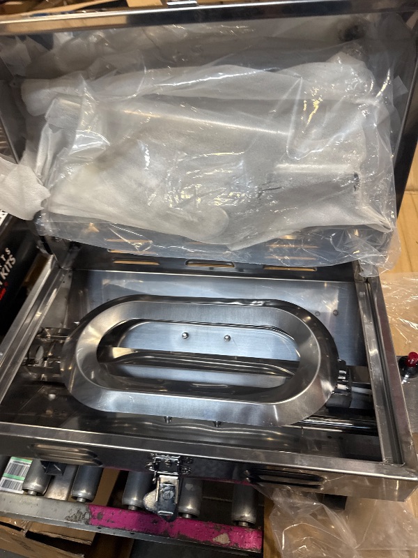 Photo 1 of ***DAMAGE MINOR*** Boat Grill with Rod Holder Mount,Stainless Steel Gas BBQ Grill for Marine Boat,Pontoon