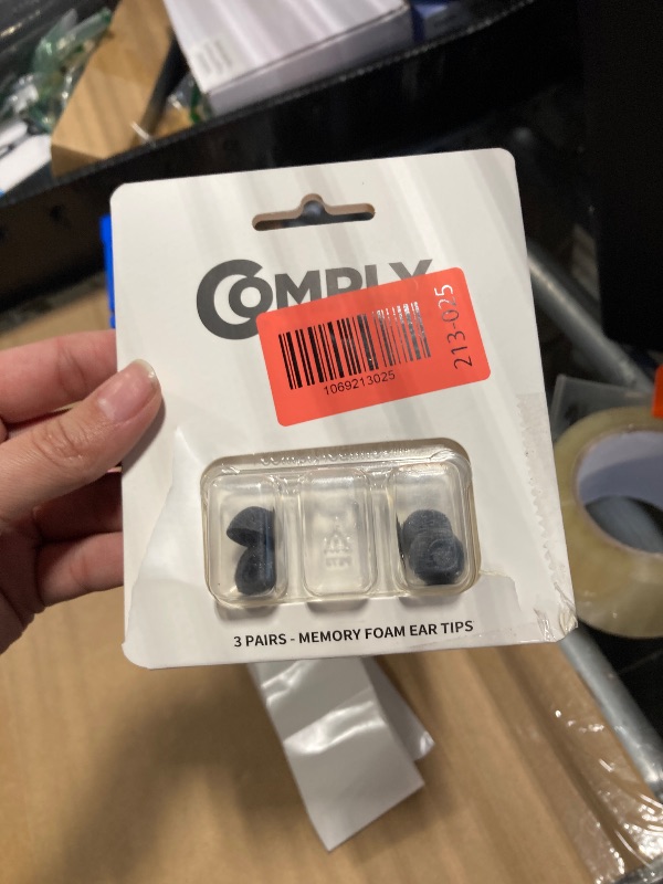 Photo 1 of *PARTIAL SET*
Comply TW-700-B | Memory Foam Replacement Earbud Tips for Google Pixel Buds Pro 2, Soundcore Liberty 4 NC & More | Ultimate Comfort, Secure Fit, Superior Noise Isolation | Black, Medium (3 Pairs)