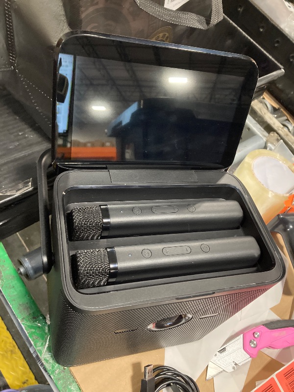 Photo 1 of NO PACKAGING**** Ikarao Karaoke Machine for Adults, with Lyrics Display Screen, 32GB Karaoke Tablet, 2 Wireless Microphones, Karaoke Speaker with Autotune EQ, Connect TV, Portable Karaoke System for Home Outdoor Party