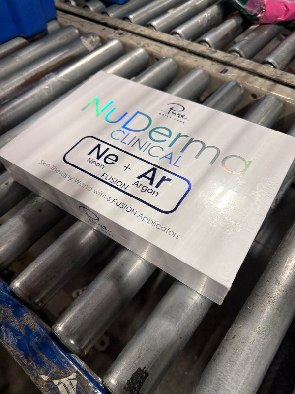 Photo 1 of ***SEALED**** Pure Daily Care NuDerma Clinical Portable Skin Therapy Wand, Machine with 6 Fusion Neon + Argon Wands – Anti Aging - Clarifying - Skin Tightening & Radiance - Wrinkle Reducing