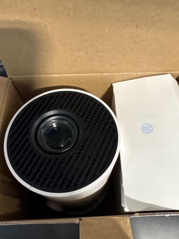 Photo 1 of **MISSING CHARGER**
Mini Projector, Portable Projector with WiFi 6 and Bluetooth 5.4, 160 ANSI 4k HD Smart Projector, Compatible with Phone, TV Stick, Laptop, HDMI, USB for Movie Home Outdoor, HY300 PRO+