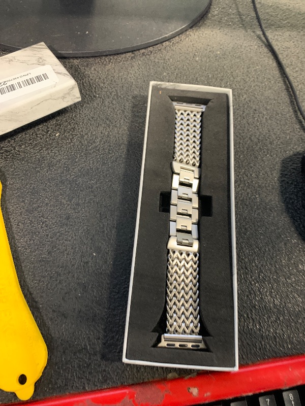 Photo 1 of ** SIMILAR**SNBLK Metal Band Compatible with Silver Apple Watch Bands for Women 40mm 41mm 42mm 38mm 44mm 45mm 46mm, Dressy Stainless Steel Link Bracelet, Designer Strap for iWatch Series 11/SE/10/9/8/7/6/5/4/3/2