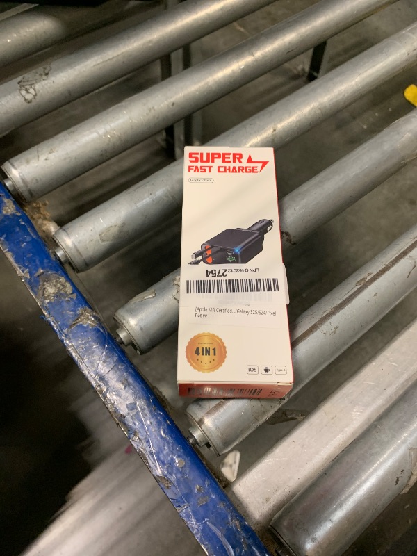 Photo 1 of [Apple MFi Certified] Retractable Car Charger USB C, Braveridge 120W USB C Car Charger 4 in 1 PD/QC Type C Fast Charge Cigarette Lighter Adapter for iPhone 17/17 Pro Max/16 Pro/15/Galaxy S25/S24/Pixel