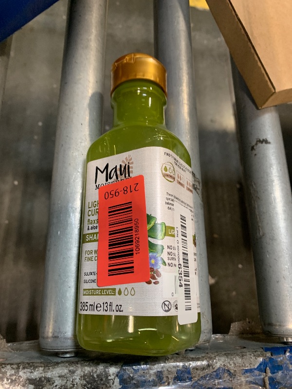 Photo 1 of **HALFWAY FULL**
Maui Moisture Lightweight Curls + Flaxseed Shampoo, Paraben Free, Silicone Free, 13 Fl Oz,Green