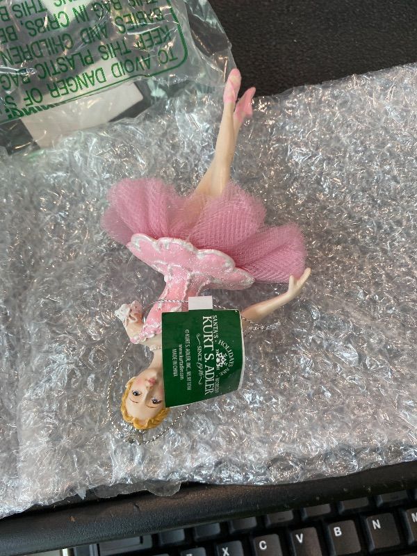 Photo 1 of ***MAJOR DAMAGE*** Kurt Adler Sleeping Beauty Ballerina Christmas Tree Ornament E0314 New
