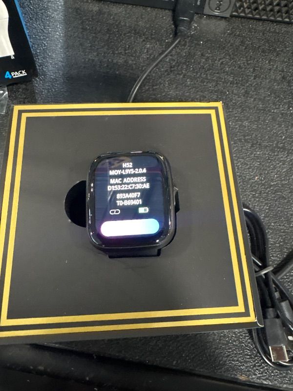 View 3 of *MISSING PARTS - See Clerk Notes*
Smart Watches for Men/Women, 1.75" Bluetooth Call, AI Voice Smartwatch, 24/7 Heart Rate Monitor, Blood Pressure/SpO2/Sleep Tracker, IP68 Waterproof, 100+ Sports Fitness Tracker for Android iOS Black