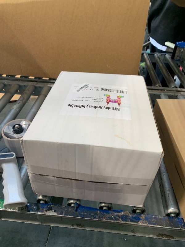 Photo 1 of [2025 New] 10FT Birthday Inflatable Arch, Build-in LED LightsArch Blow up Outdoor Yard Decorations for Birthday Party Indoor Home Celebration Garden Lawn